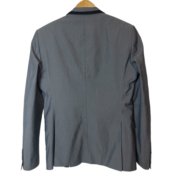 Zara Man Black Tag Gray Suit Blazer Sz US 38 Formal EUC - Picture 3 of 9